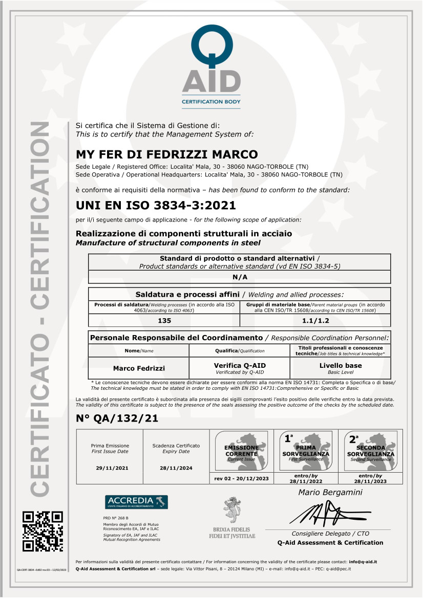 Certificazioni